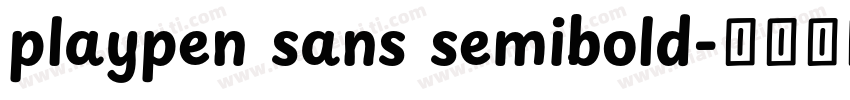 playpen sans semibold字体转换